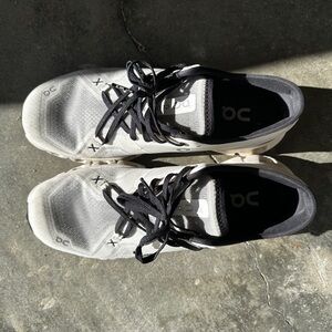 On Running Black and White Athletic Shoes
